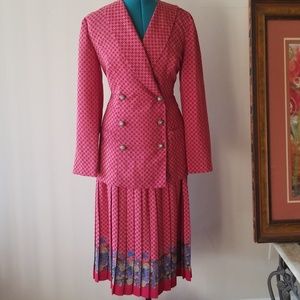 Vintage Leslie Fay Skirt Set